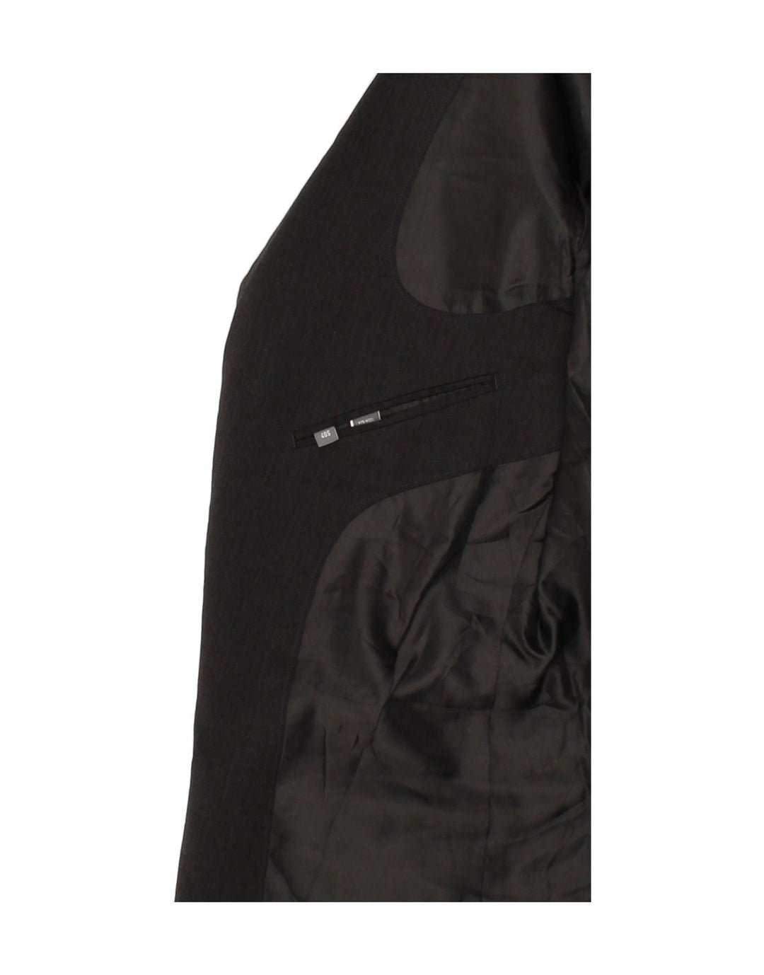 BONOBOS Mens Slim Fit 2 Button Blazer Jacket UK 40 Large Grey Wool Vintage BONOBOS and Second-Hand BONOBOS from Messina Hembry 