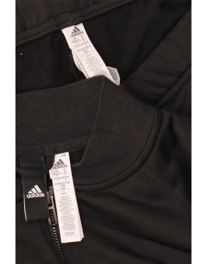 Adidas fuld træningsdragt til kvinder 12/14 medium sort polyester