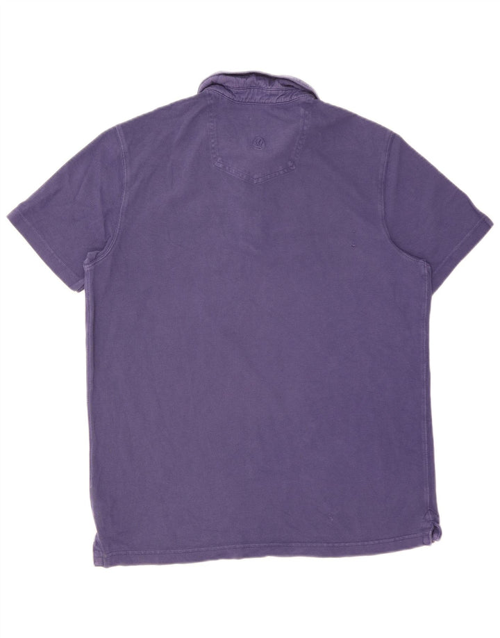FAT FACE Herre poloshirt Stor lilla bomuld