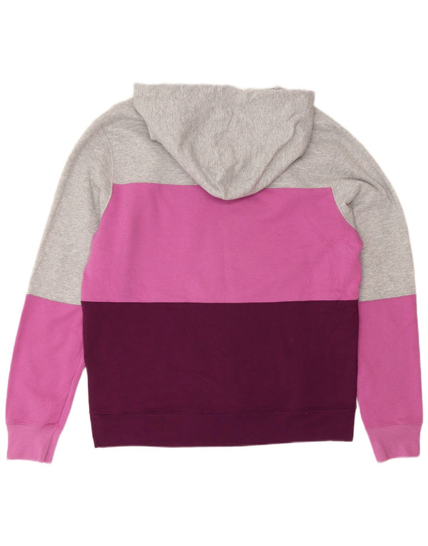 Champion Mens Graphic Hoodie Jumper Medium Multicoloured Colourblock Sports