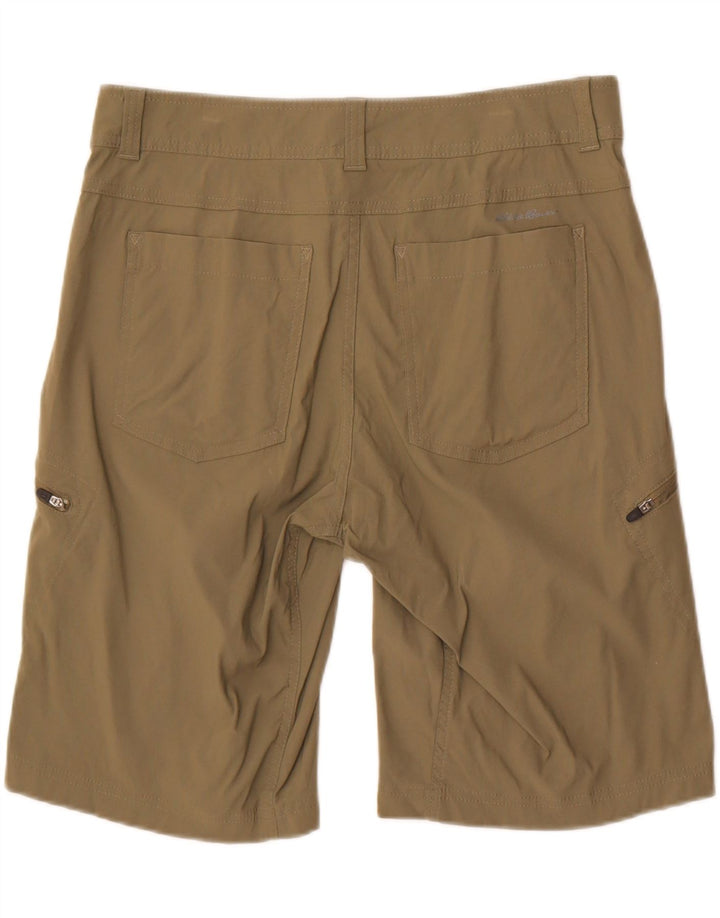Eddie Bauer Herre Cargo Shorts W34 Large Khaki Nylon