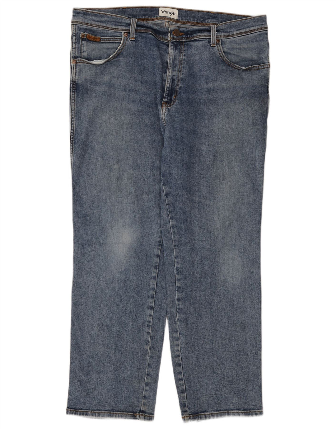 Wrangler Herre Texas Straight Jeans W40 L30 Blå Bomuld