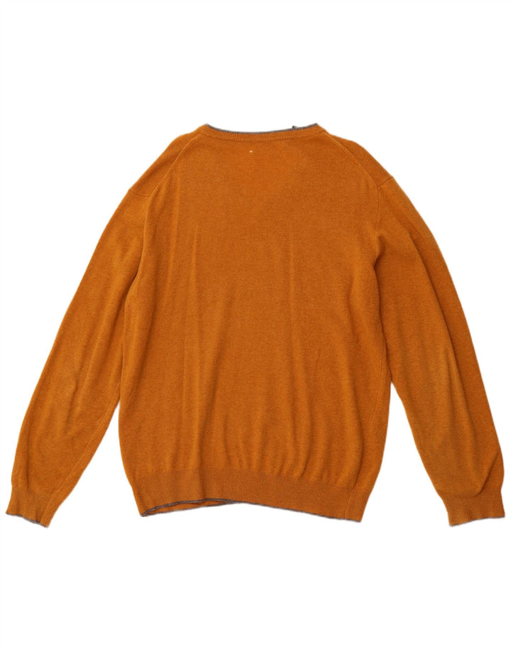 GANT Herre V-hals sweater XL Gul Uld