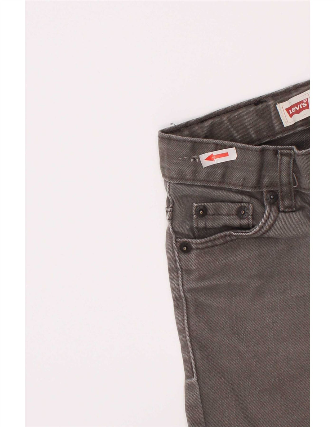 Levi's Boys 511 Distressed Slim Jeans 4-5 år W22 L18 Grå Bomuld