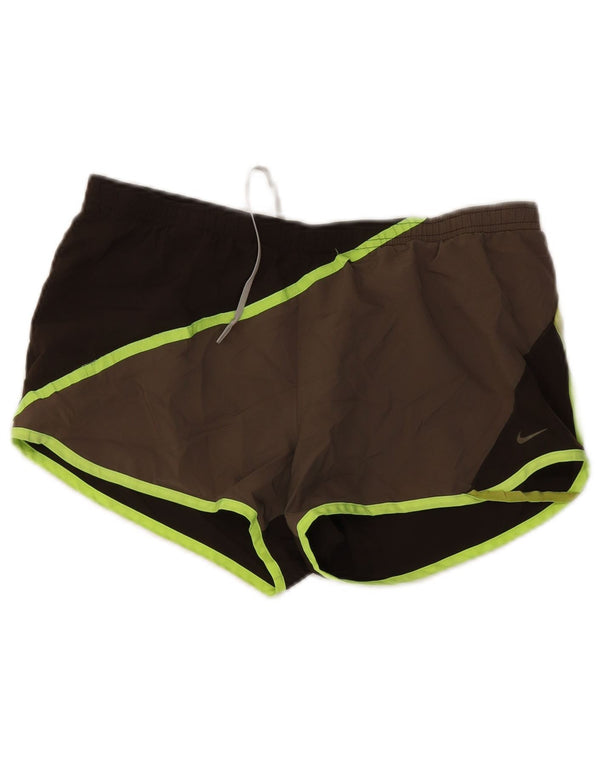 Nike Herre Dri Fit Sportshorts Medium Brun Colourblock Polyester