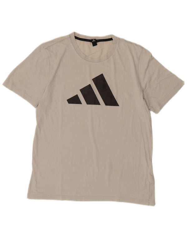 Adidas Grafisk T-shirt top til mænd Medium hvid bomuld