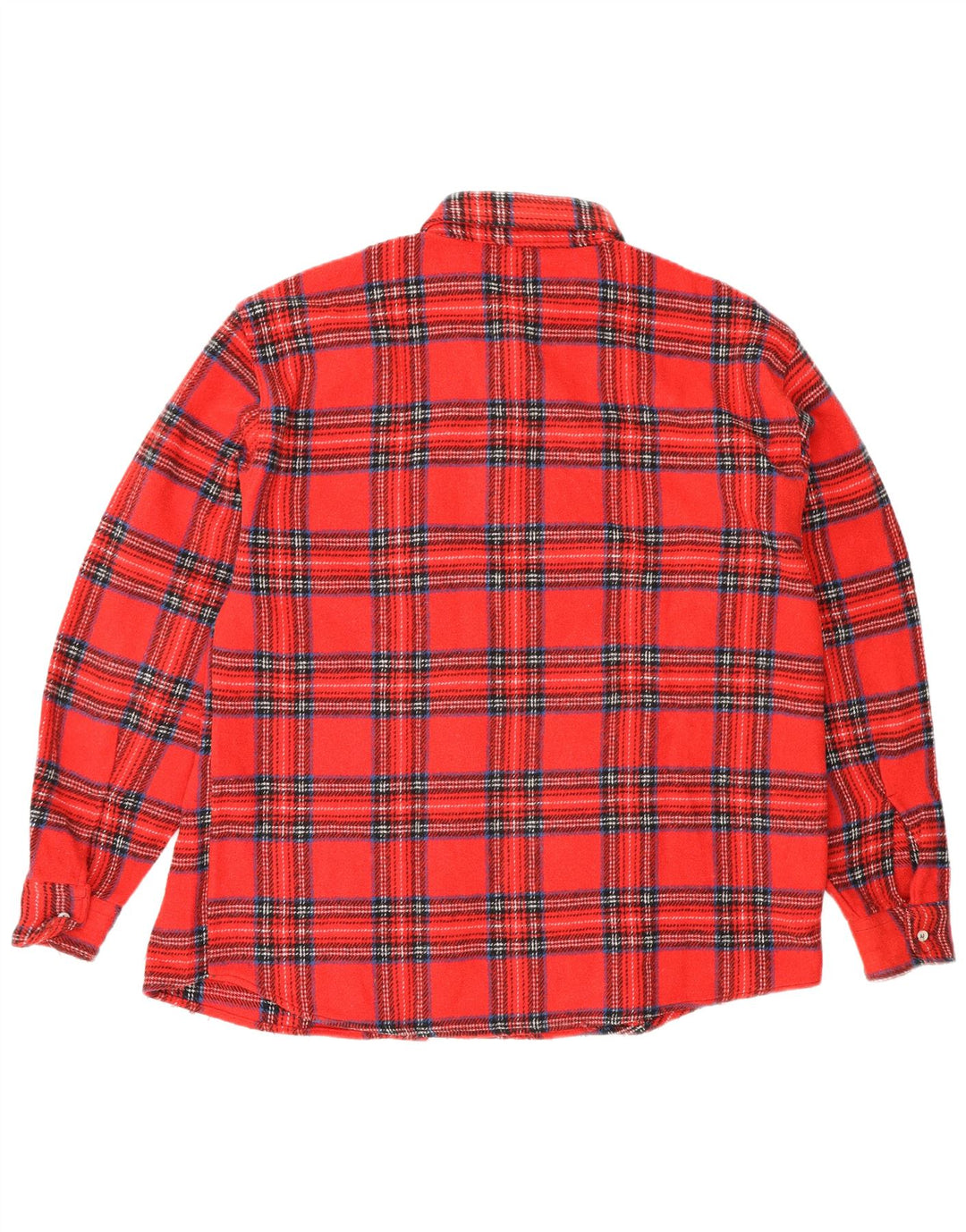 Vintage flannelskjorte til mænd, stor rød ternet