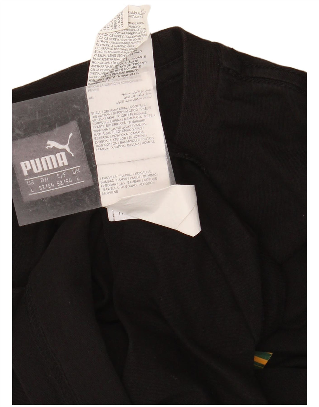 PUMA Grafisk T-shirt top til mænd, stor sort bomuld