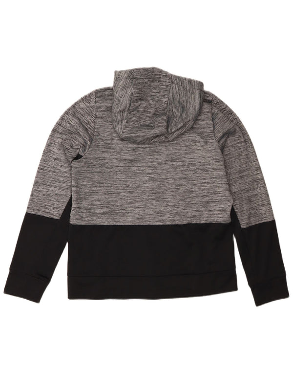 Nike Boys Dri Fit Hættetrøje med lynlås 13-14 år XL Grå Colourblock