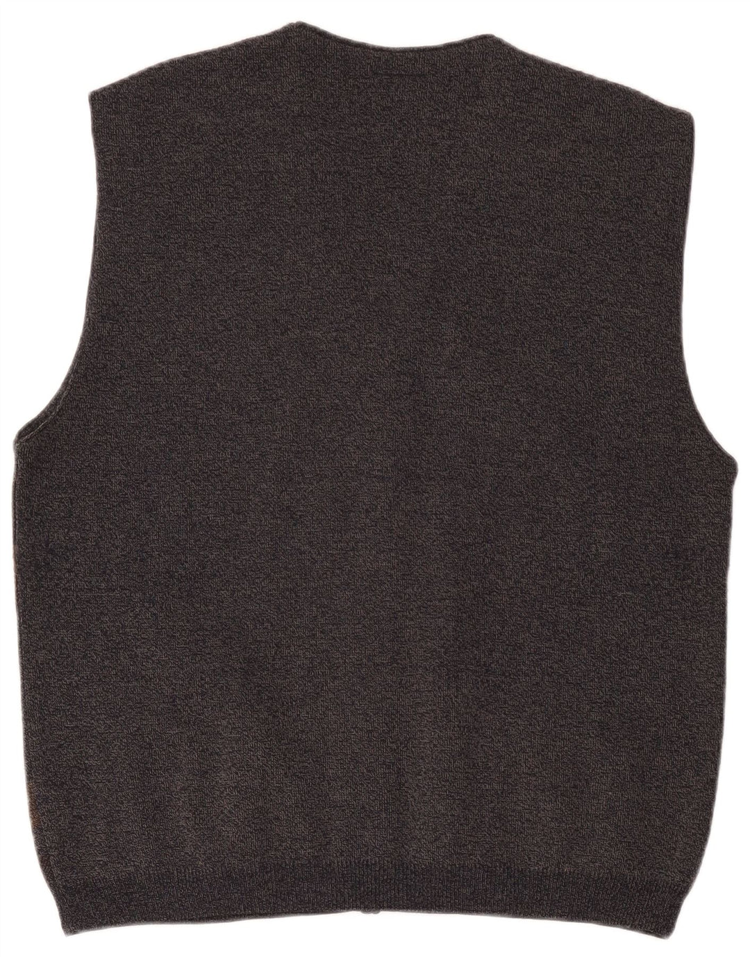 Enzo Goti herre cardigan sweater 2XL brun geometrisk uld