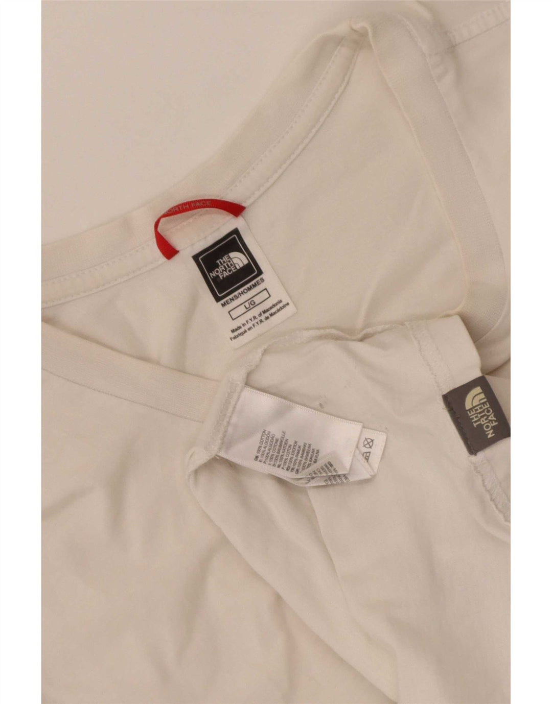The North Face Herre Grafisk T-Shirt Top Stor Hvid Bomuld