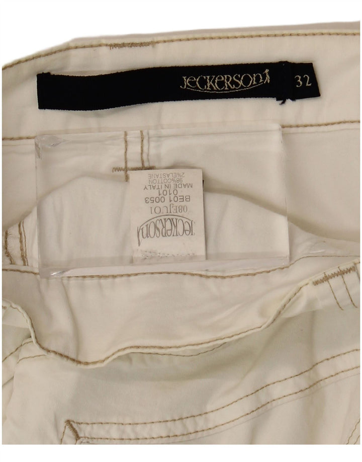 Jeckerson Herre Bermuda Shorts W32 Medium Off White Bomuld