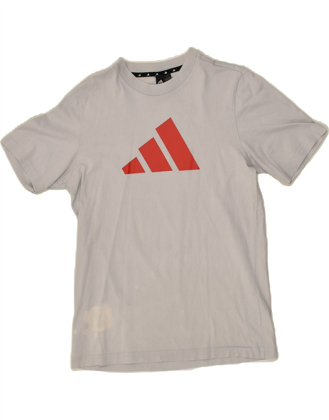 ADIDAS Womens Graphic T-Shirt Top UK 8 Small Grey Cotton | Vintage Adidas | Thrift | Second-Hand Adidas | Used Clothing | Messina Hembry 