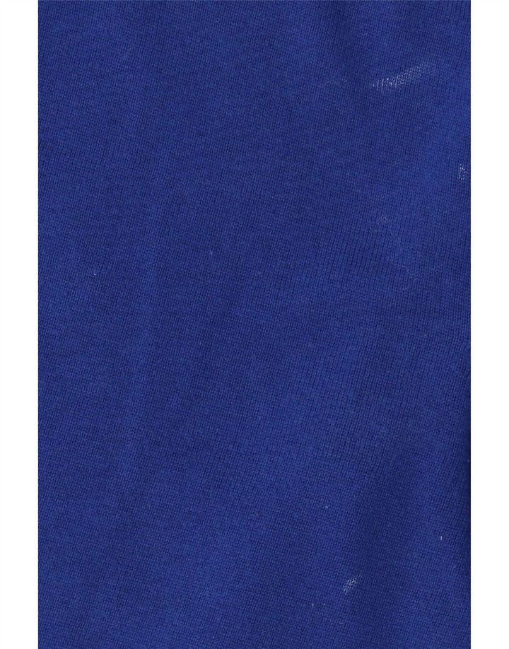 TOMMY HILFIGER Mens V-Neck Jumper Sweater Large Blue