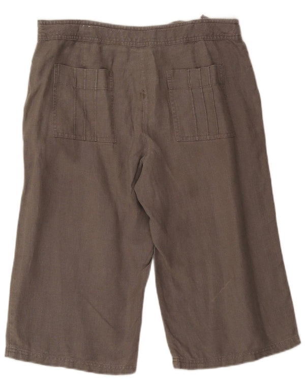 Laura Ashley Bermuda Shorts til kvinder UK 14 Large W32 Grå hør