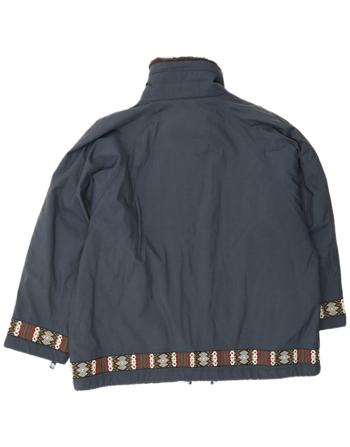 CIESSE PIUMINI Dame Oversized Windbreaker Jacket Størrelse 48 Large Navy Blue