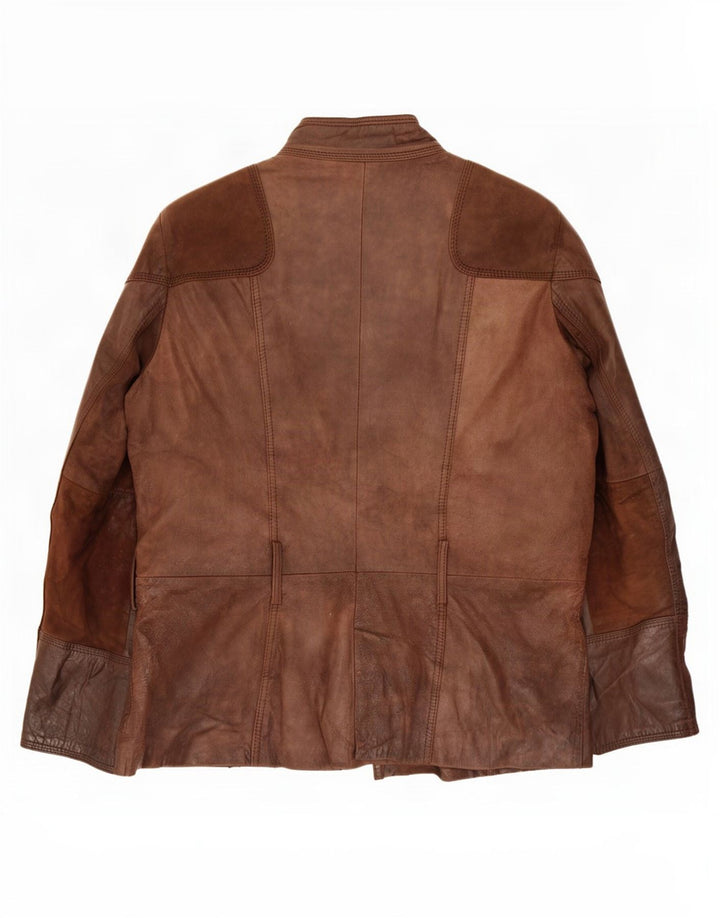 Helium dame læder Utility Jacket UK 18 XL Brun