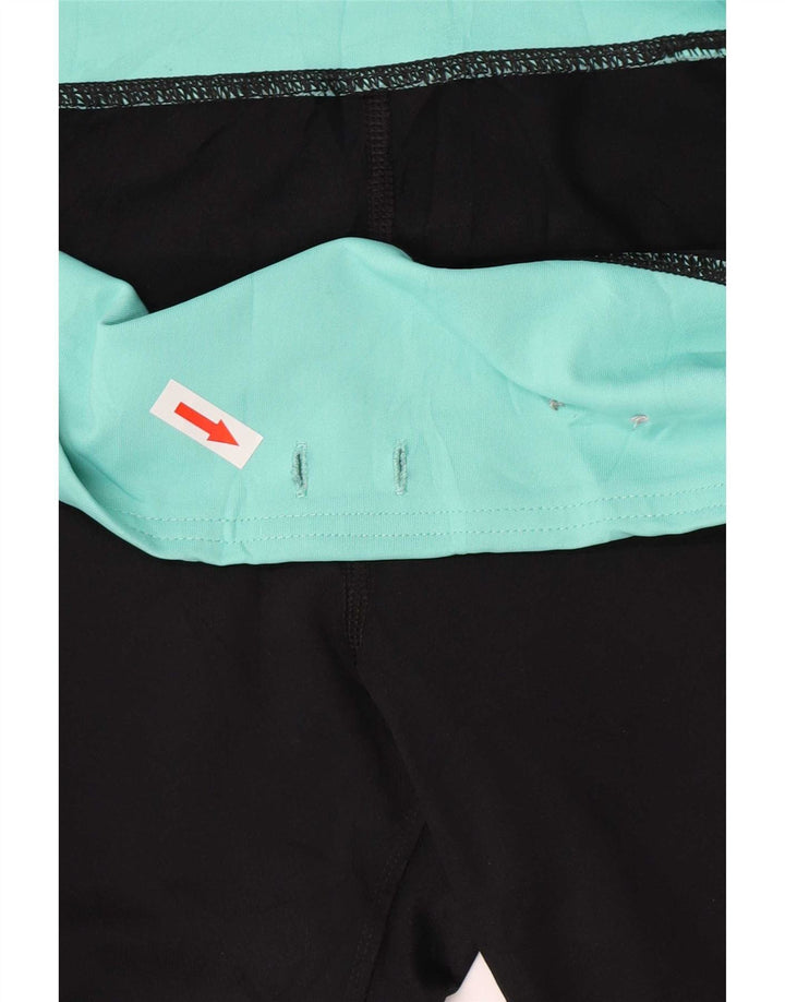 Fila Dame Capri Leggings UK 12 Medium Sort Colourblock