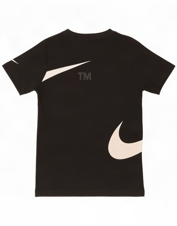 Nike Boys Grafisk T-Shirt Top 10-11 år Medium Sort Bomuld