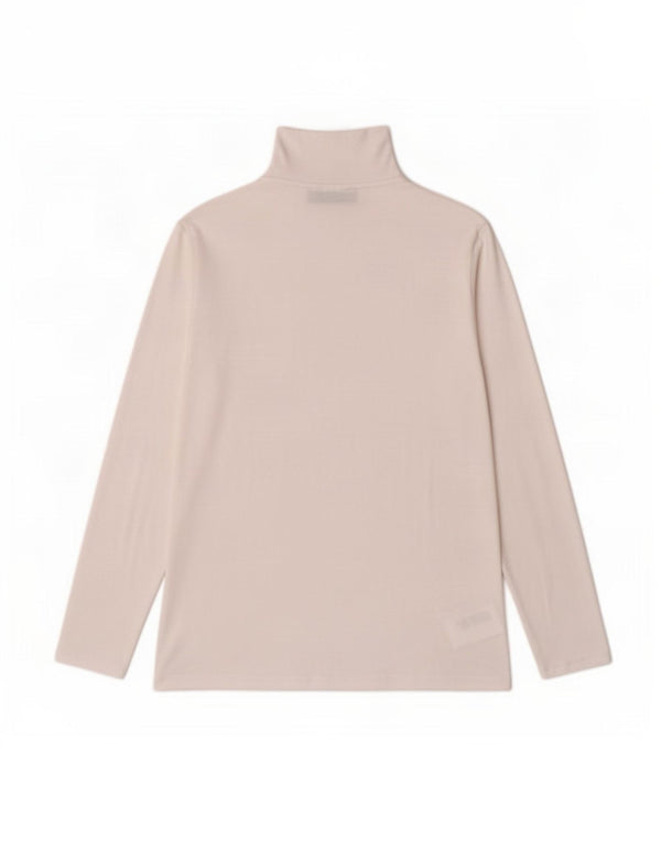 Marks & Spencer Womens Top Long Sleeve UK 14 Large White Cotton