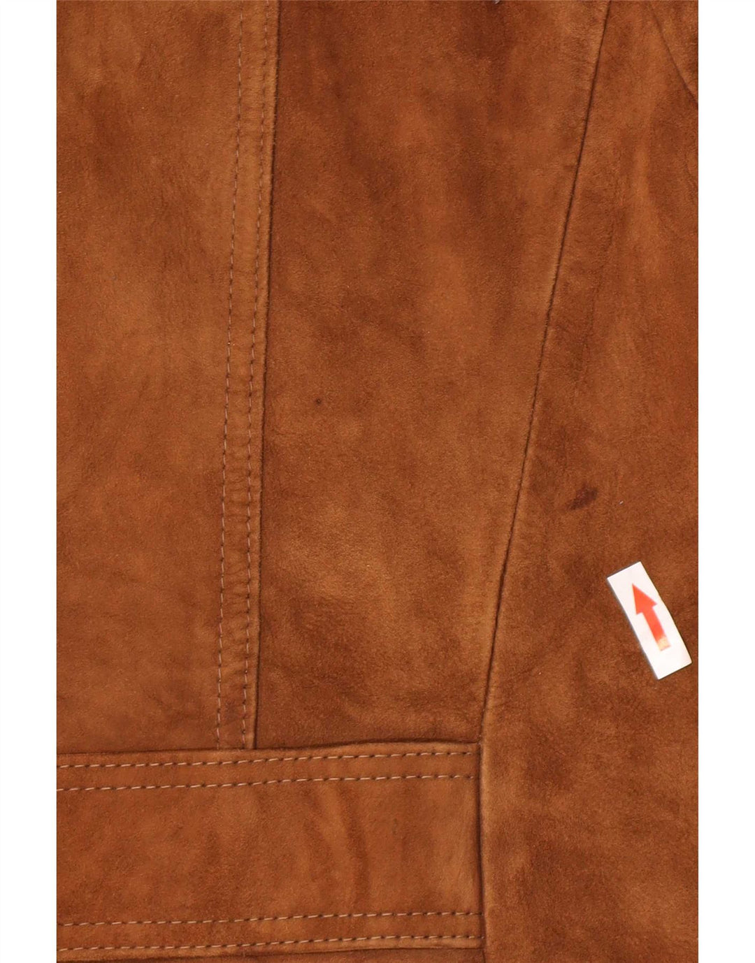 Vintage herre ruskindsjakke UK 38 medium brunt læder