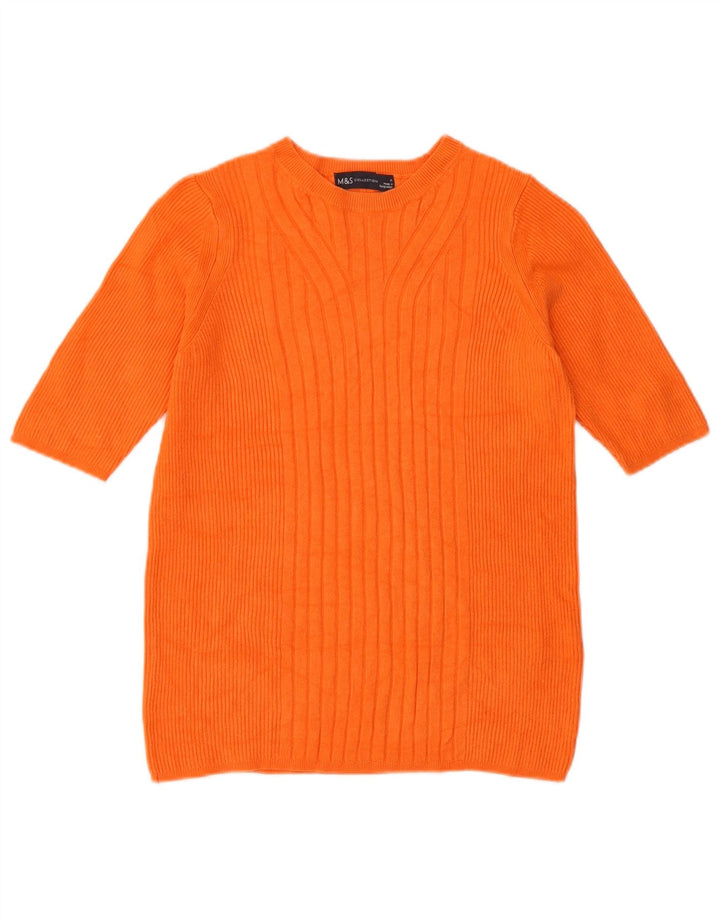 Marks & Spencer Dame sweater med rund hals DK 12 Medium Orange