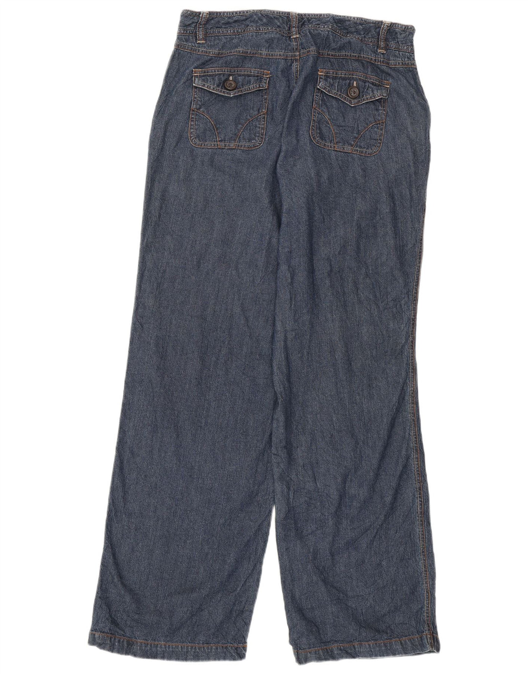 DOCKERS Dame Favorit Fit Jeans med brede ben US 8 Medium W30 L31 Marineblå