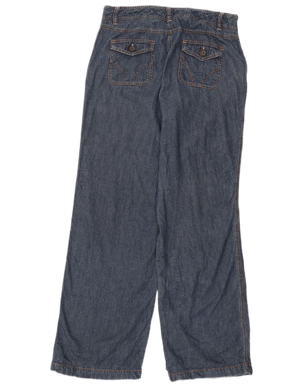 DOCKERS Dame Favorit Fit Jeans med brede ben US 8 Medium W30 L31 Marineblå