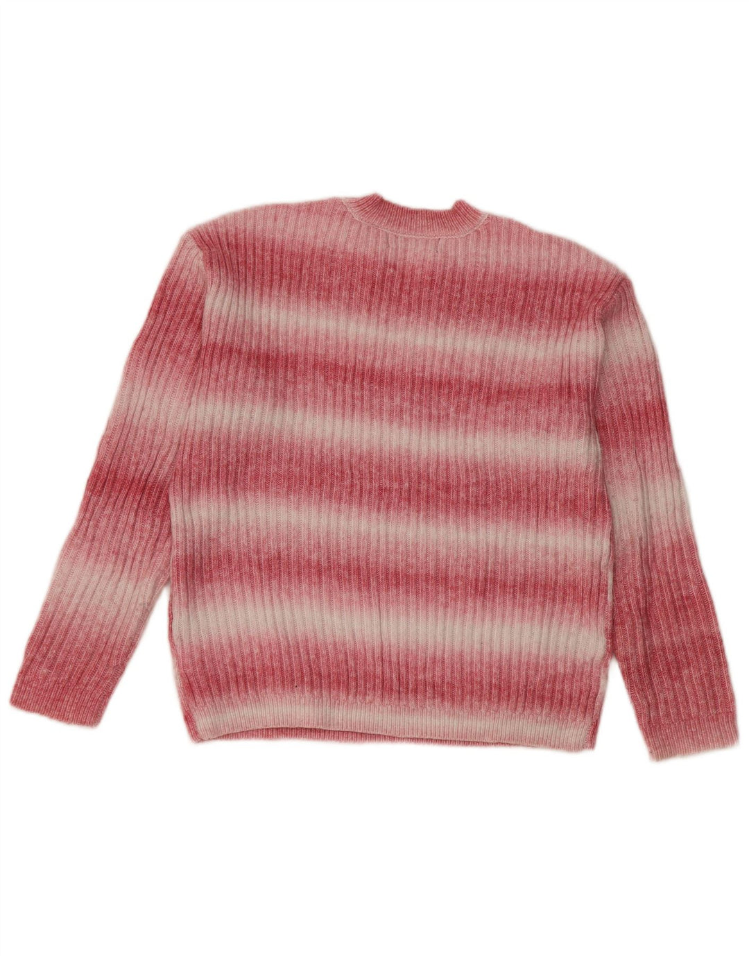 Marks & Spencer Dame sweater med rund hals DK 10 Lille lyserød stribet