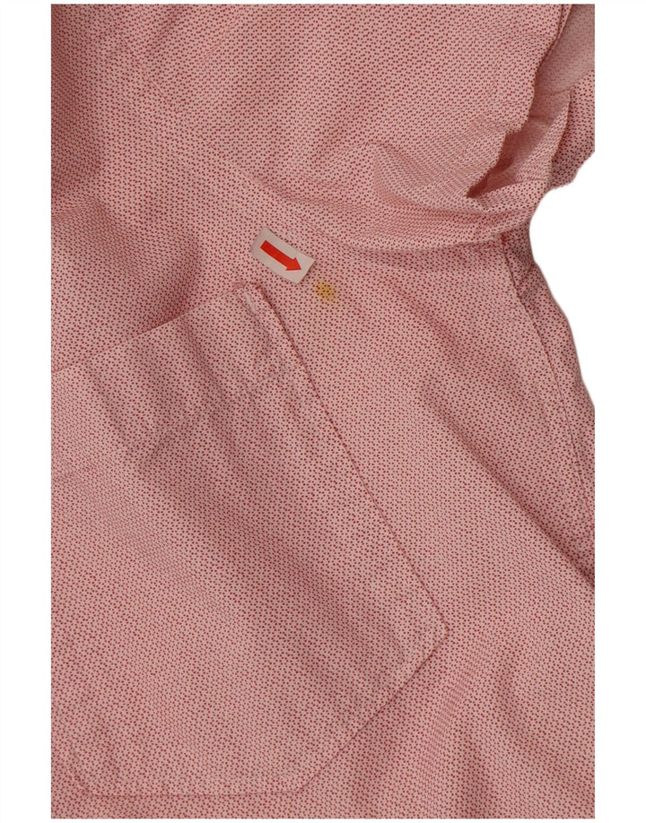 Tommy Hilfiger Herre kortærmet Slim Fit skjorte Medium rød plettet bomuld