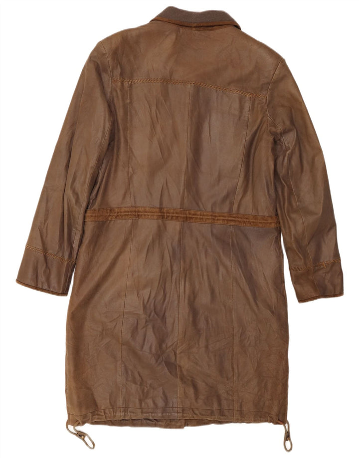 Conbipel Dame Læderfrakke IT 46 Large Khaki