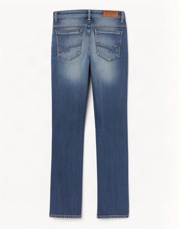 Tommy Hilfiger Dame Slim Jeans W29 L32 Blå Bomuld