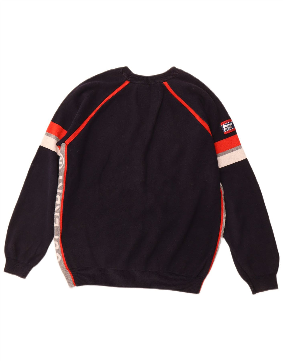 SUPERDRY Dame sweater med rund hals DK 14 Medium Navy Blue