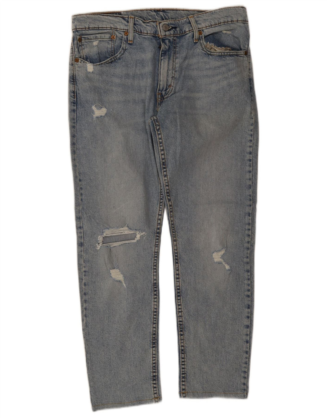 Levi's Herre 512 Distressed Slim Tapered Jeans W33 L27 Blå