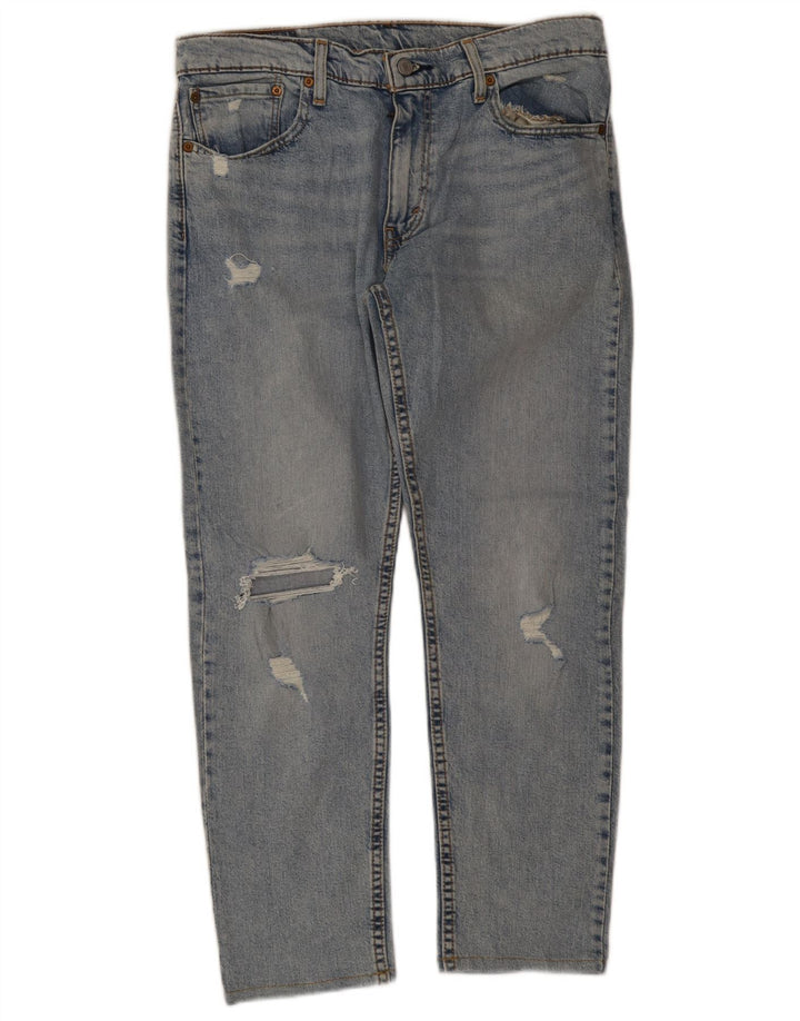 Levi's Herre 512 Distressed Slim Tapered Jeans W33 L27 Blå