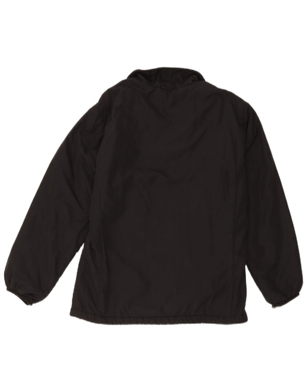 Jack Wolfskin Dame Liner Windbreaker Jacket UK 12 Medium Sort Polyester