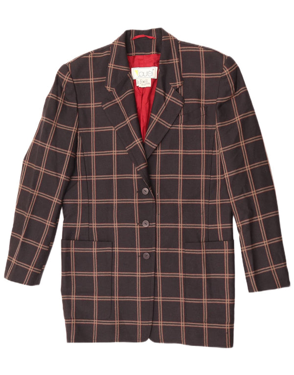 Laurel Womens Longline 3-knaps blazerjakke EU 40 Medium Brown Plaid