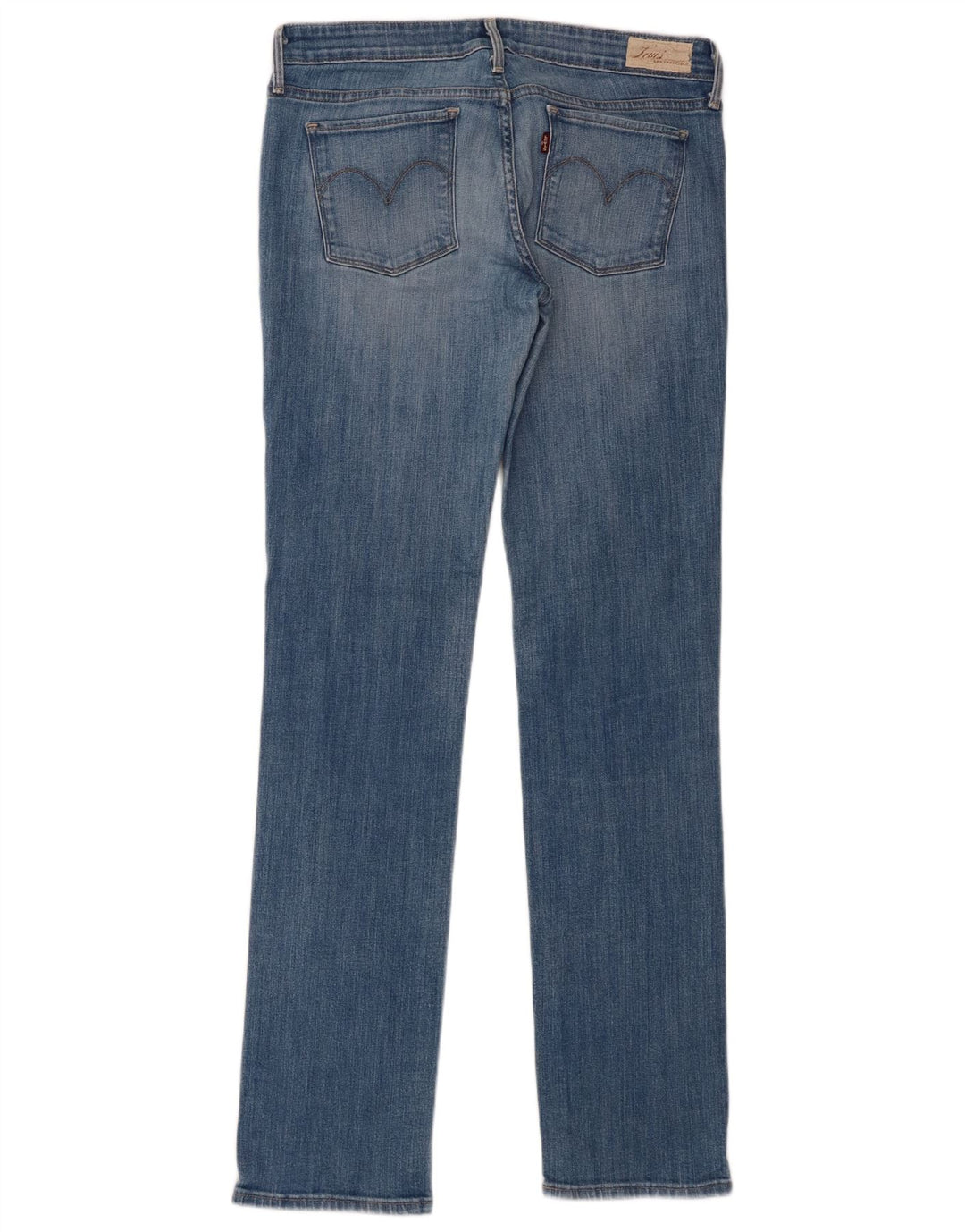 Levi's Dame Slight Curve Straight Jeans US 8 Medium W29 L33 Blå Bomuld