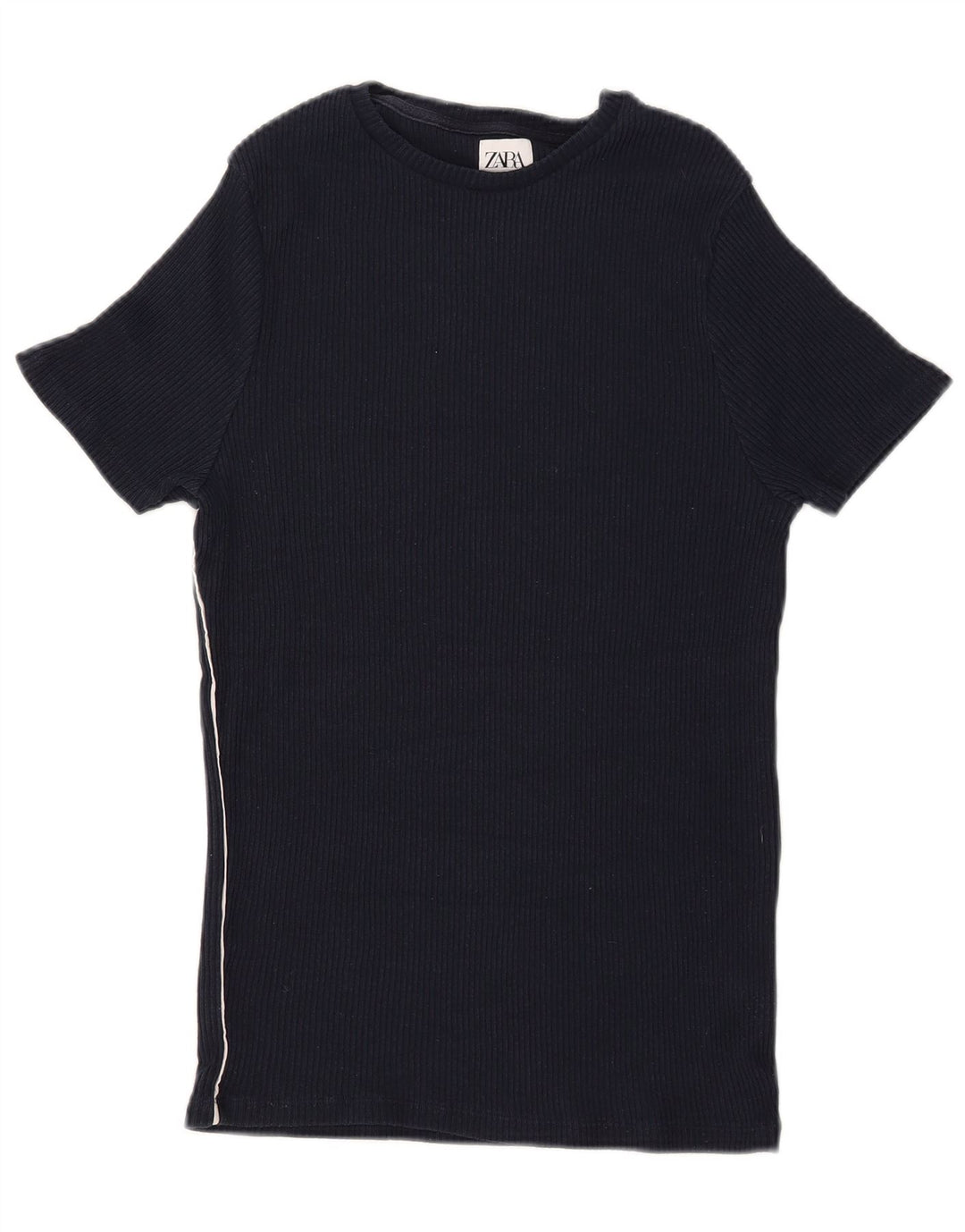 Zara Herre T-Shirt Top Medium Navy Blue
