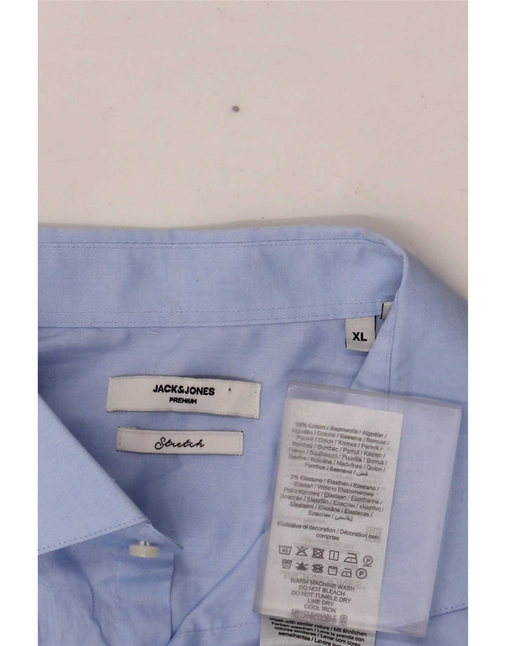 Jack & Jones herreskjorte XL blå bomuld