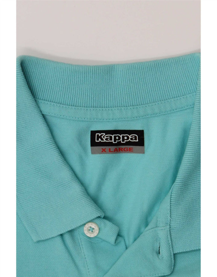 Kappa herre poloshirt XL turkis bomuld