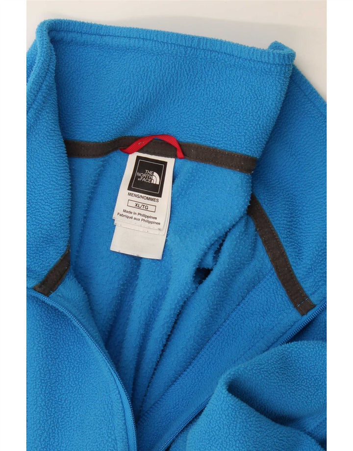 The North Face Fleece Jumper med lynlås til mænd XL blå polyester