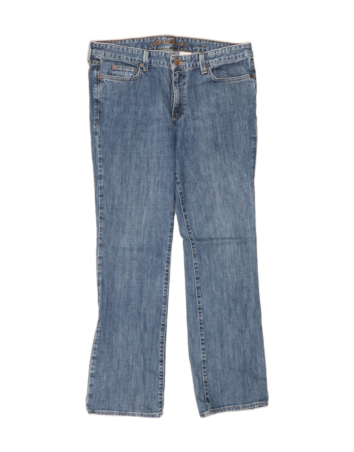 EDDIE BAUER Womens Straight Jeans US 12 Large W34 L31 Blue Cotton Vintage Eddie Bauer and Second-Hand Eddie Bauer from Messina Hembry 