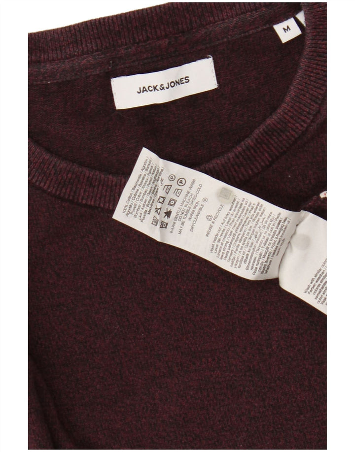 JACK & JONES Herretrøjetrøje med rund hals, medium Bourgogne bomuld