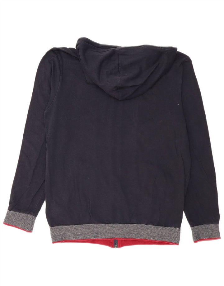 HUGO BOSS Hættetrøje med lynlås til mænd Lille marineblå bomuld