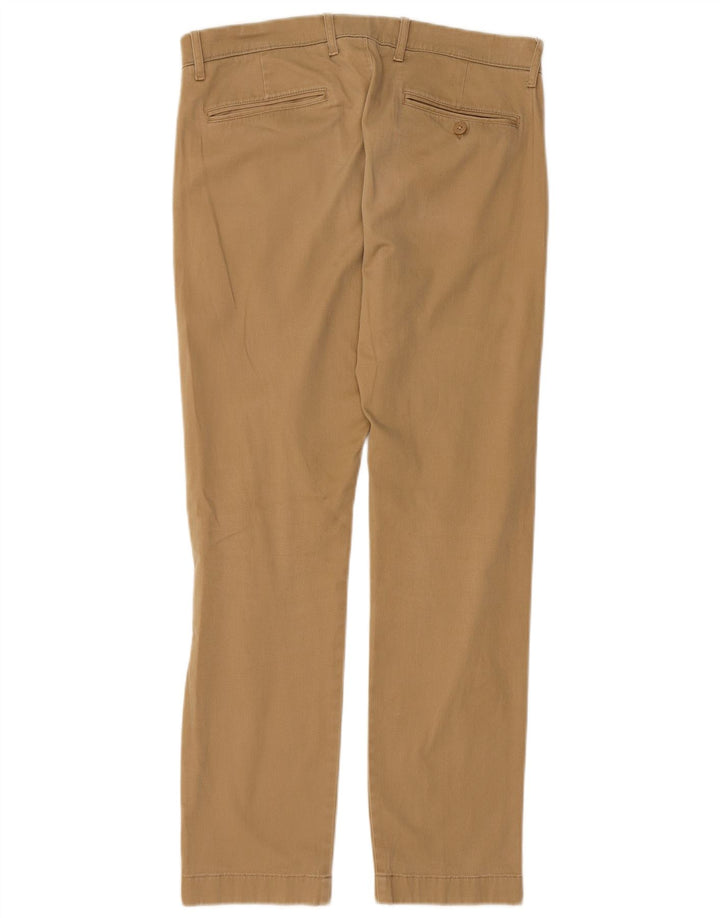 J. CREW Straight Chino-bukser til mænd W31 L30 Beige Bomuld