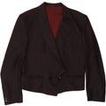VINTAGE Womens Double Breasted Blazer Jacket IT 50 XL Burgundy Vintage Vintage and Second-Hand Vintage from Messina Hembry 