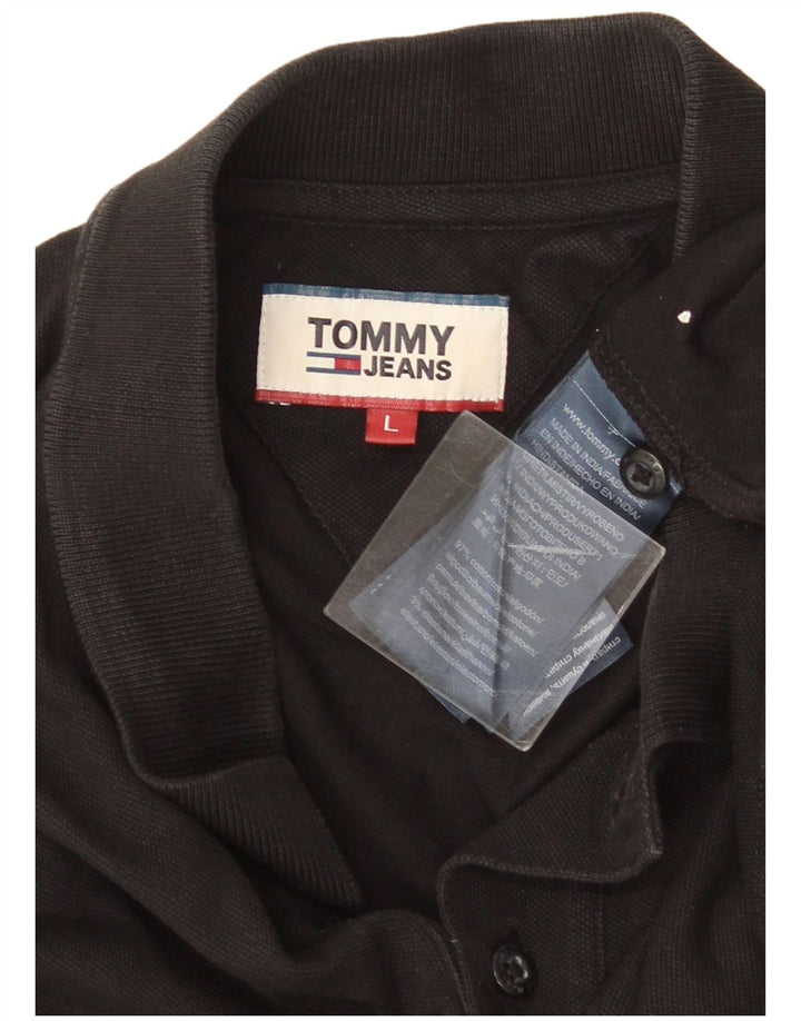 Tommy Hilfiger Herre poloshirt Stor sort bomuld