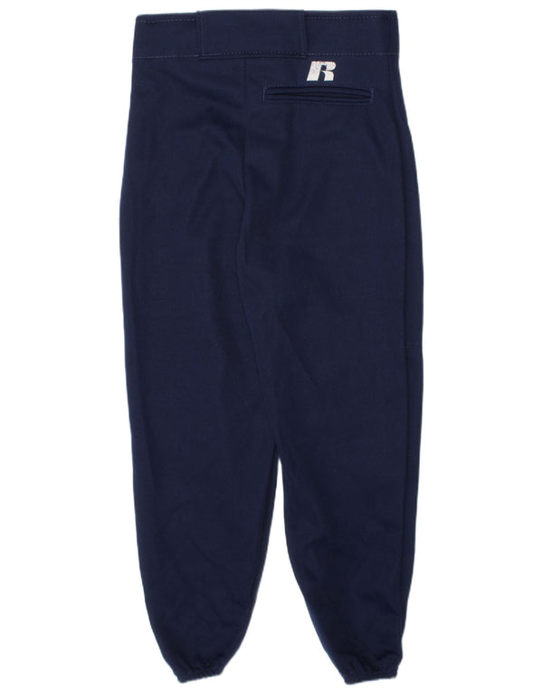 Russell Athletic Boys Bukser 7-8 år Small W21 L17 Navy Blue Polyester