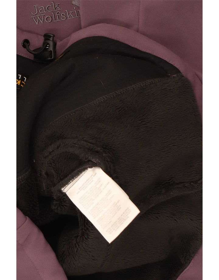 Jack Wolfskin Dame Windbreaker Jacket UK 8 Small Purple Polyester
